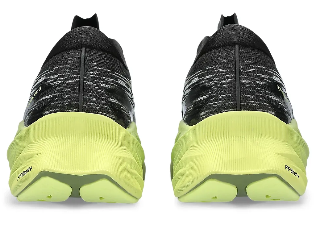 Asics Novablast Black/Dried Leaf Green