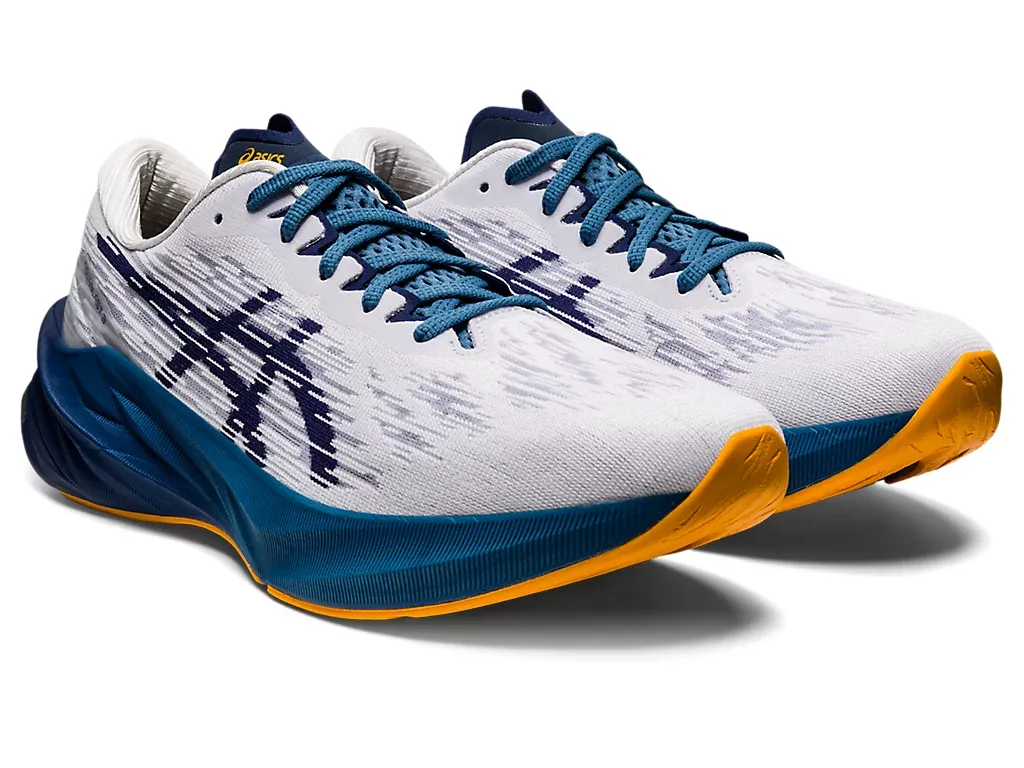 Asics Novablast 3 White/Deep Ocean | Hype Fly India