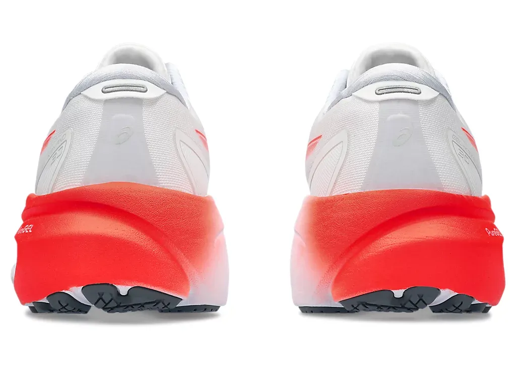 Asics Kayano 30 White/Sunrise Red