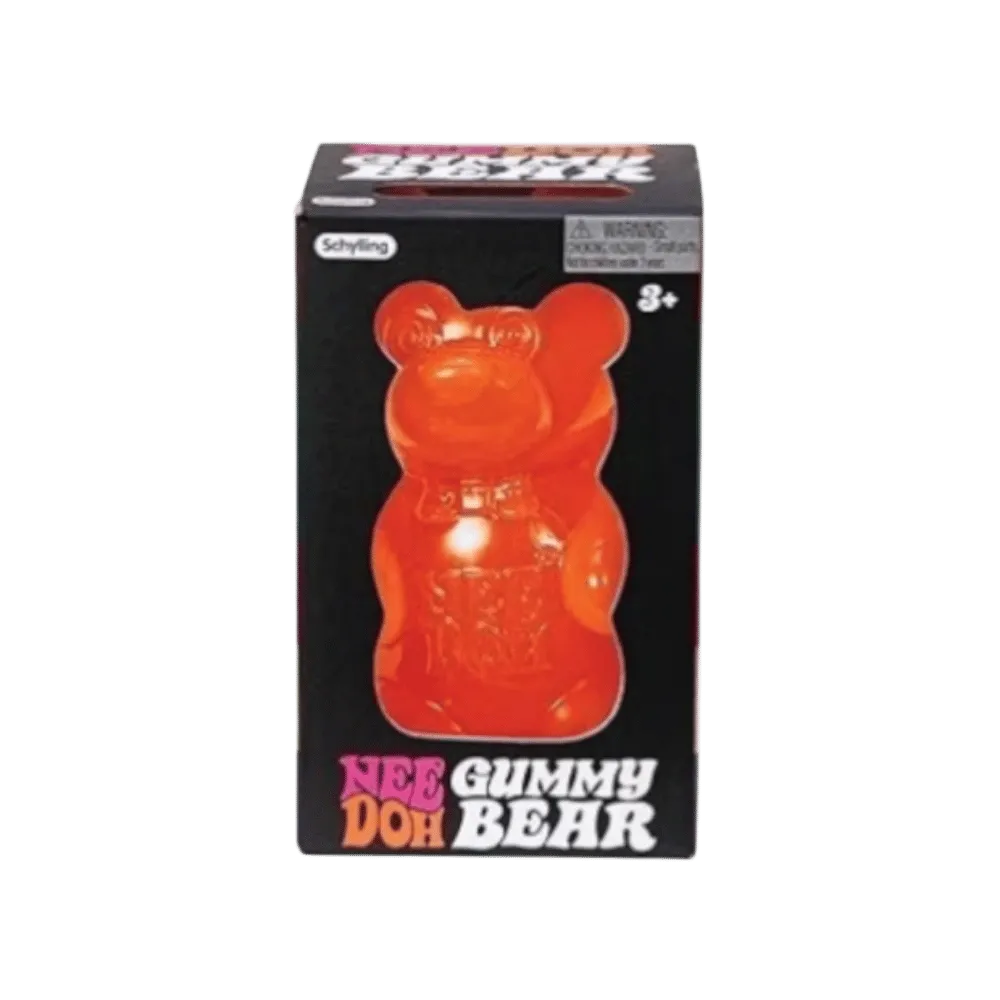 NeeDoh Gummy Bear Squishy Fidget Toy Orange