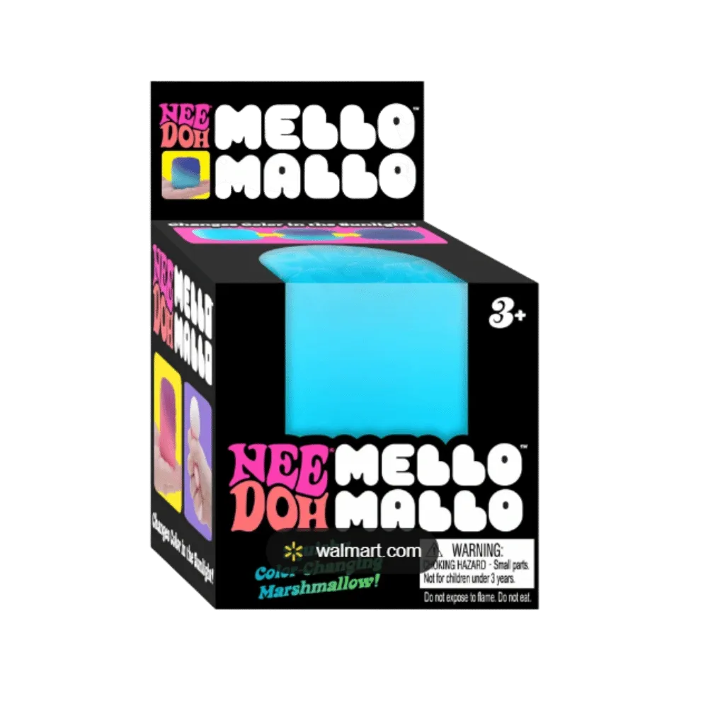 NeeDoh Mello Mallo Squishy Fidget Toy Blue