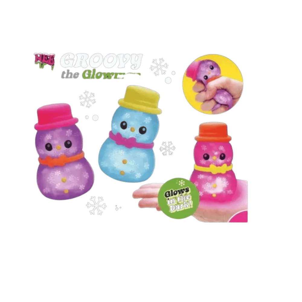 NeeDoh Groovy the Glowman Squishy Fidget Toy Purple