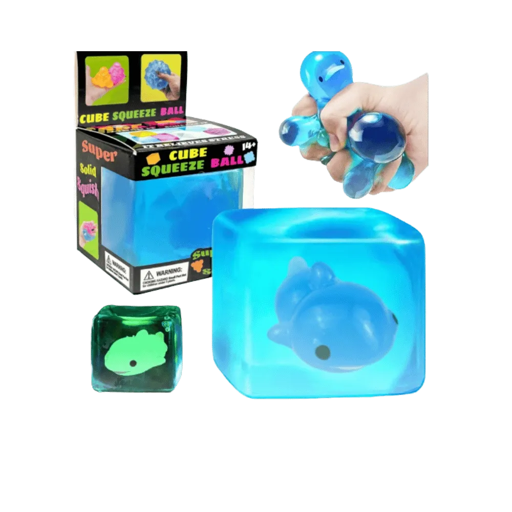 NeeDoh Glow in the Dark Squishy Fidget Toy Blue