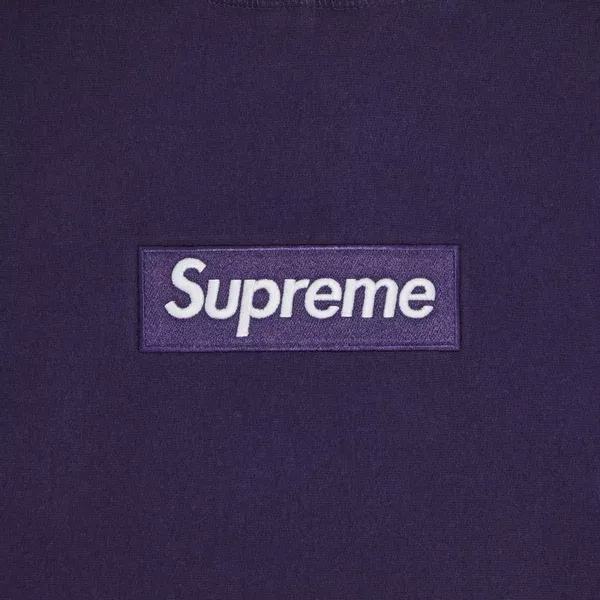 Buy Supreme Box Logo Hooded Sweatshirt Dark Purple now | Hype Fly 