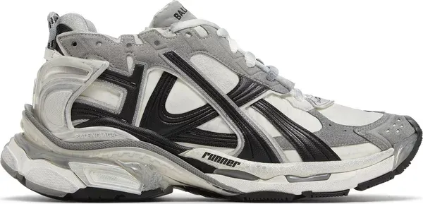 Buy Balenciaga Runner Sneaker Worn Out Grey White Black now Hype