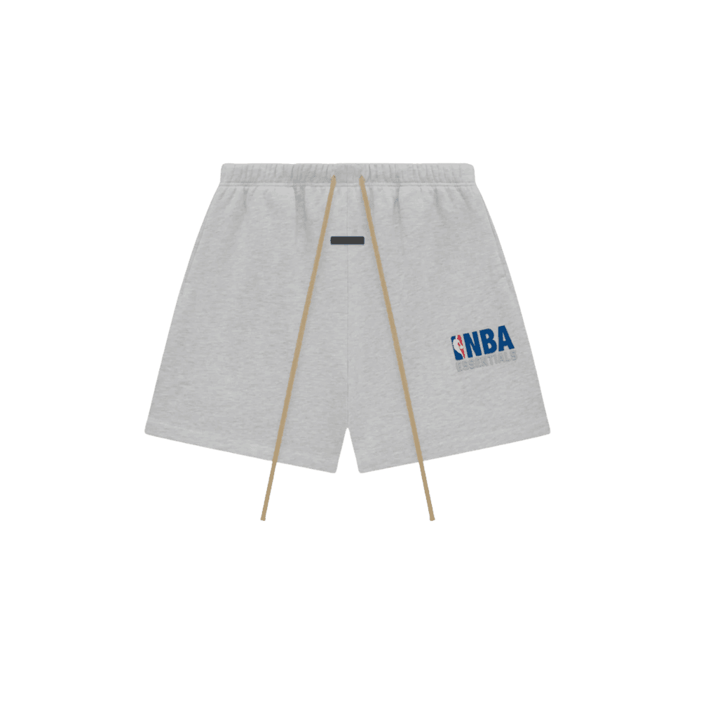 Essentials NBA Sweatshorts　fear of god Buy Fear of God Heather Gray NBA x ESSENTIALS Sweatshorts | Hype