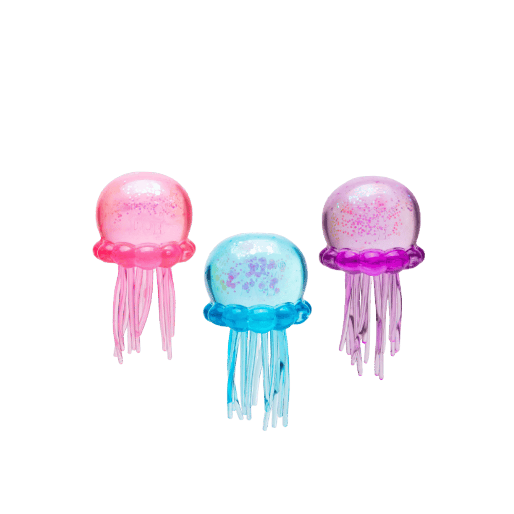 NeeDoh JellySquish Squishy Fidget Toy 3x Lot Purple/Pink/Blue