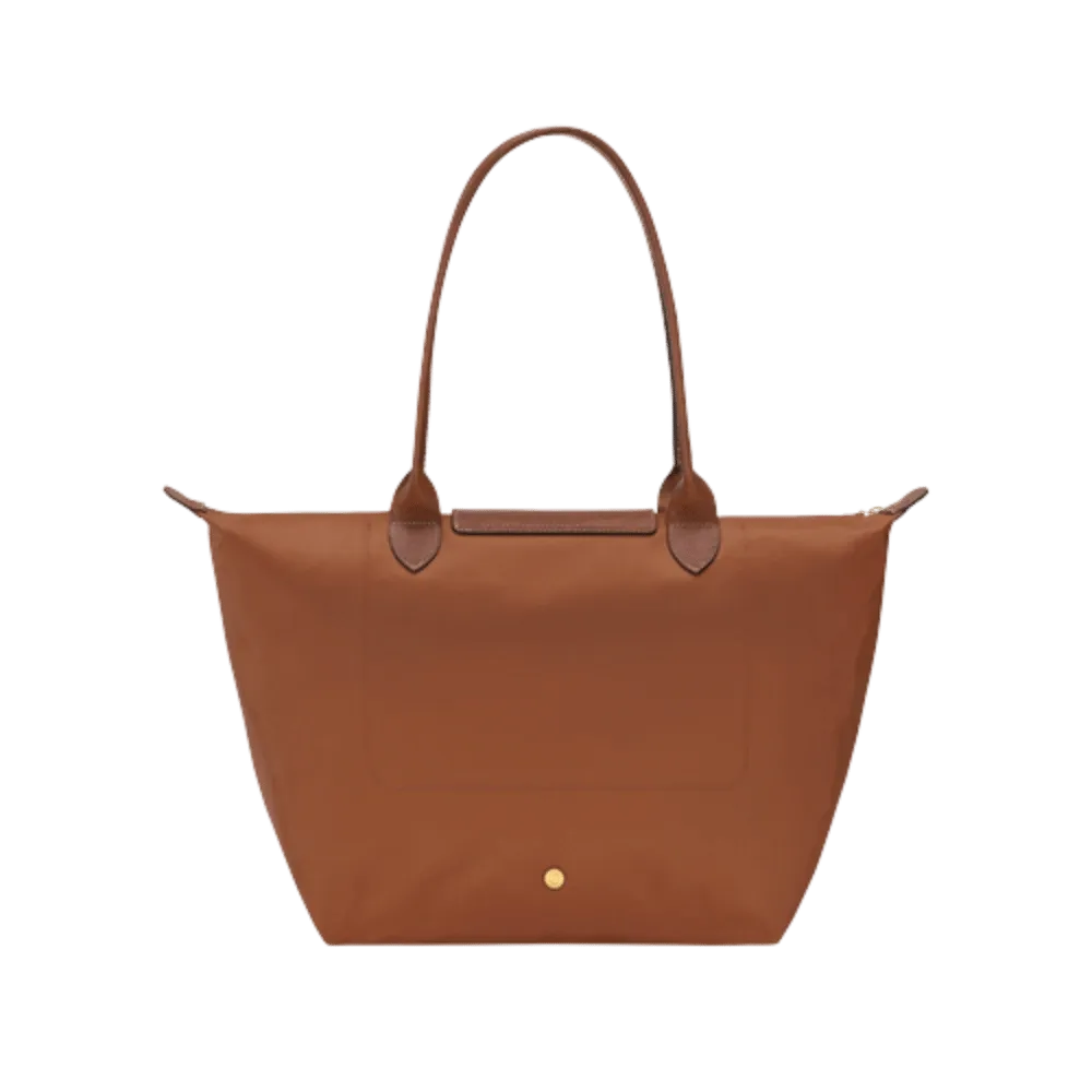 Longchamp Le Pliage Original M Tote Bag Cognac - Recycled Canvas