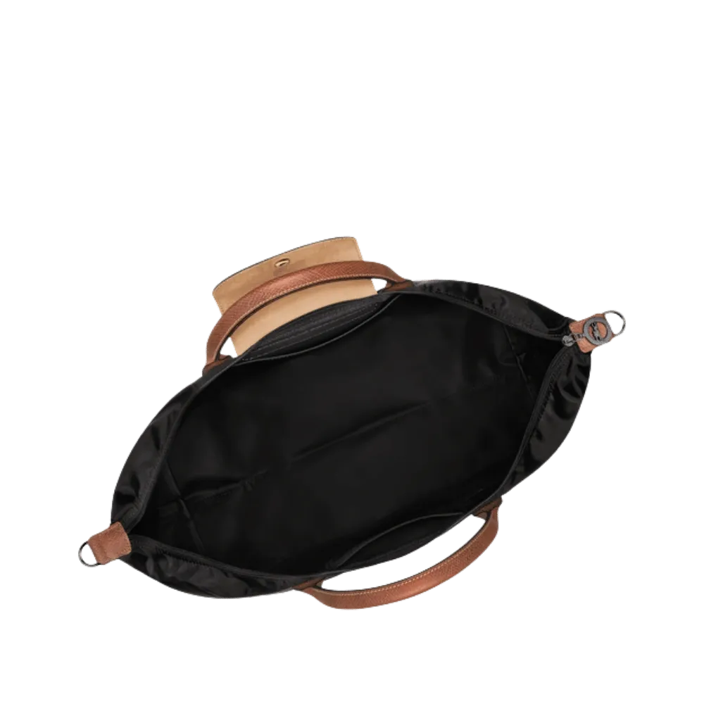 Longchamp Le Pliage Original Travel Bag Expandable Black - Recycled Canvas