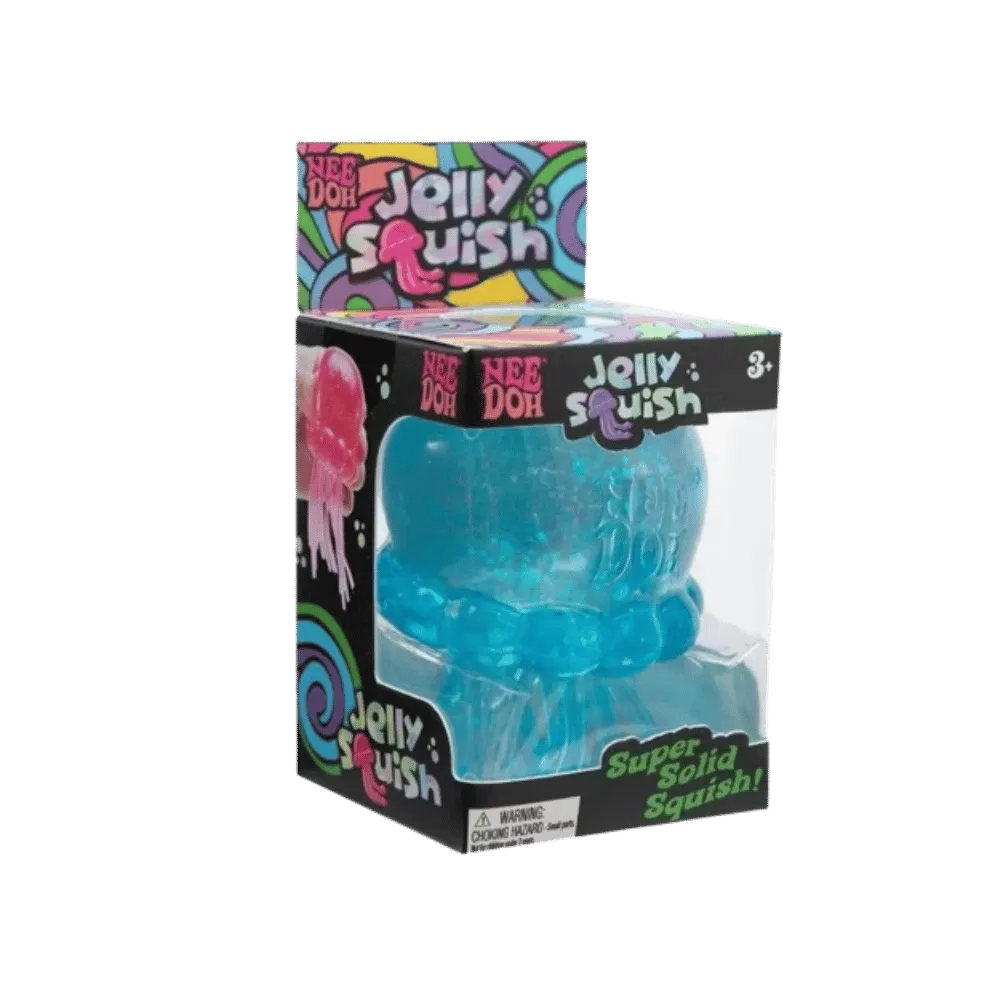 NeeDoh JellySquish Squishy Fidget Toy Blue