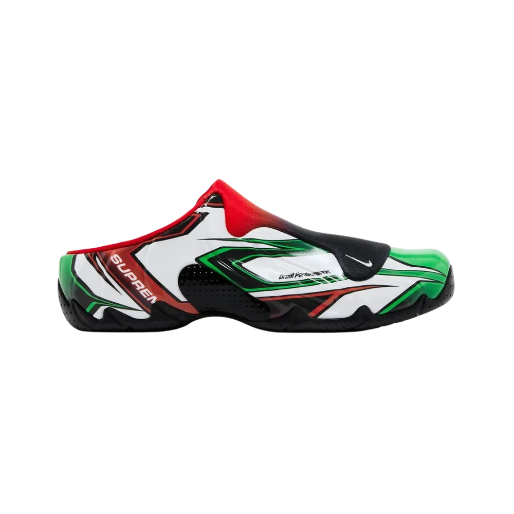 Nike Supreme X Clogposite White Gym Red Green