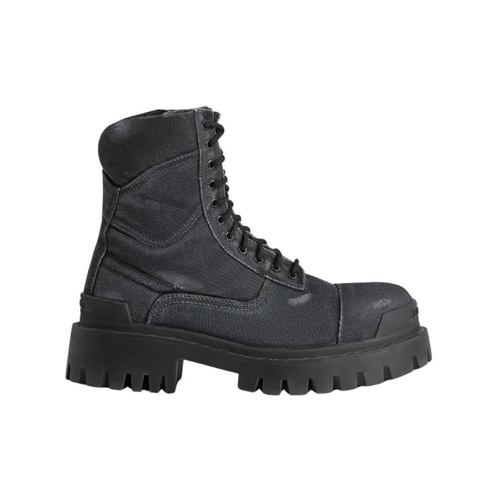 個人装備 BALENCIAGA combat strike Boots Balenciaga Combat Strike Boot In Black | Hype Fly India