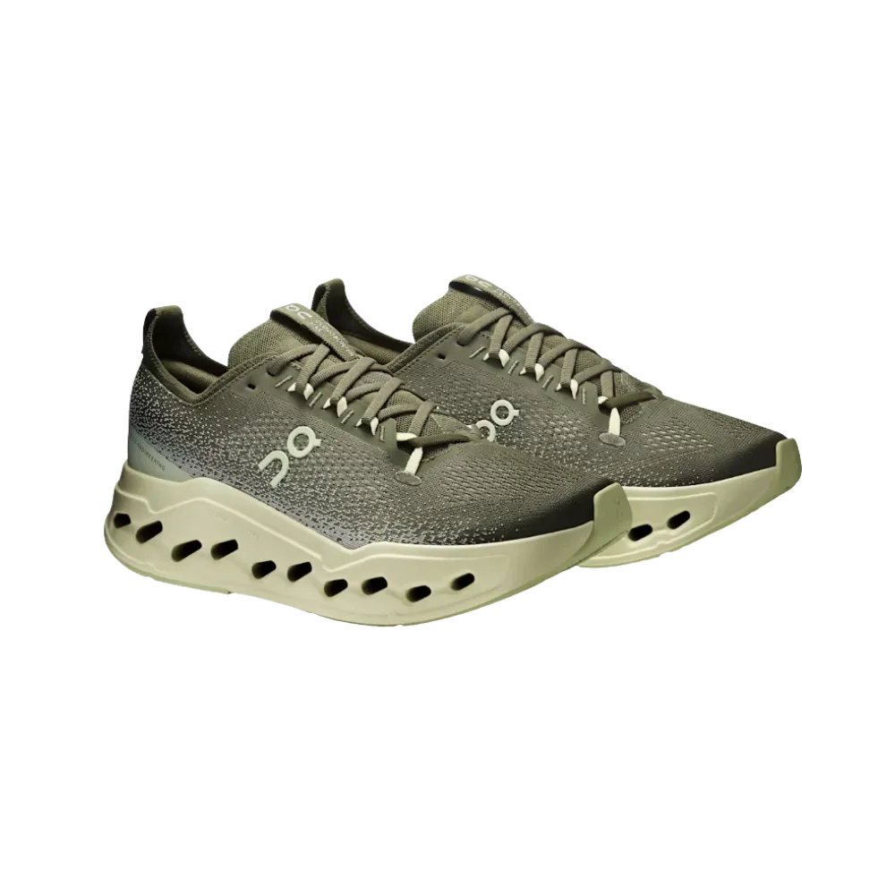 On Running Cloudsurfer Max Wide Olive Seedling