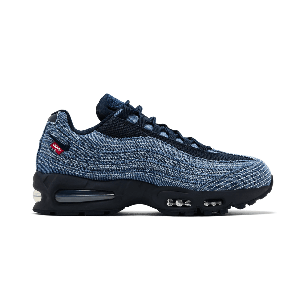 Sale Nike Air Max 95 Jacquard Black And Red Hot Nike Air Max 95