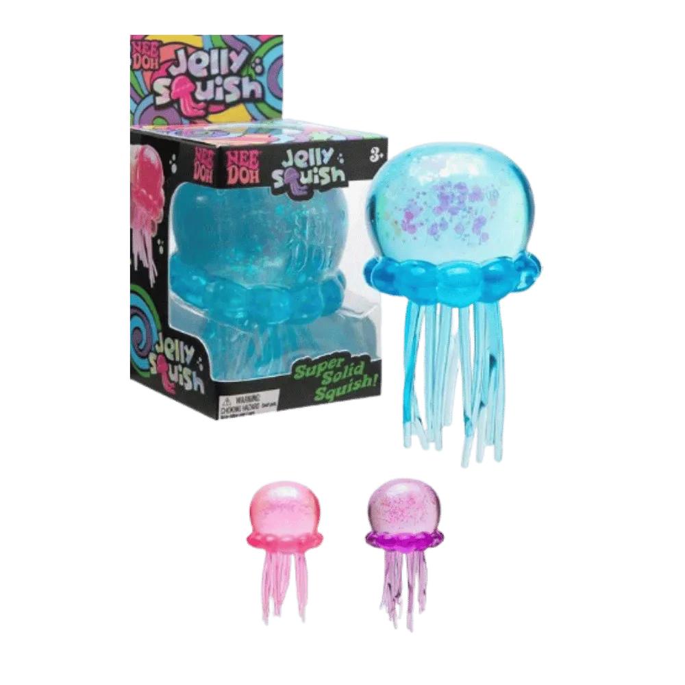NeeDoh JellySquish Squishy Fidget Toy Blue