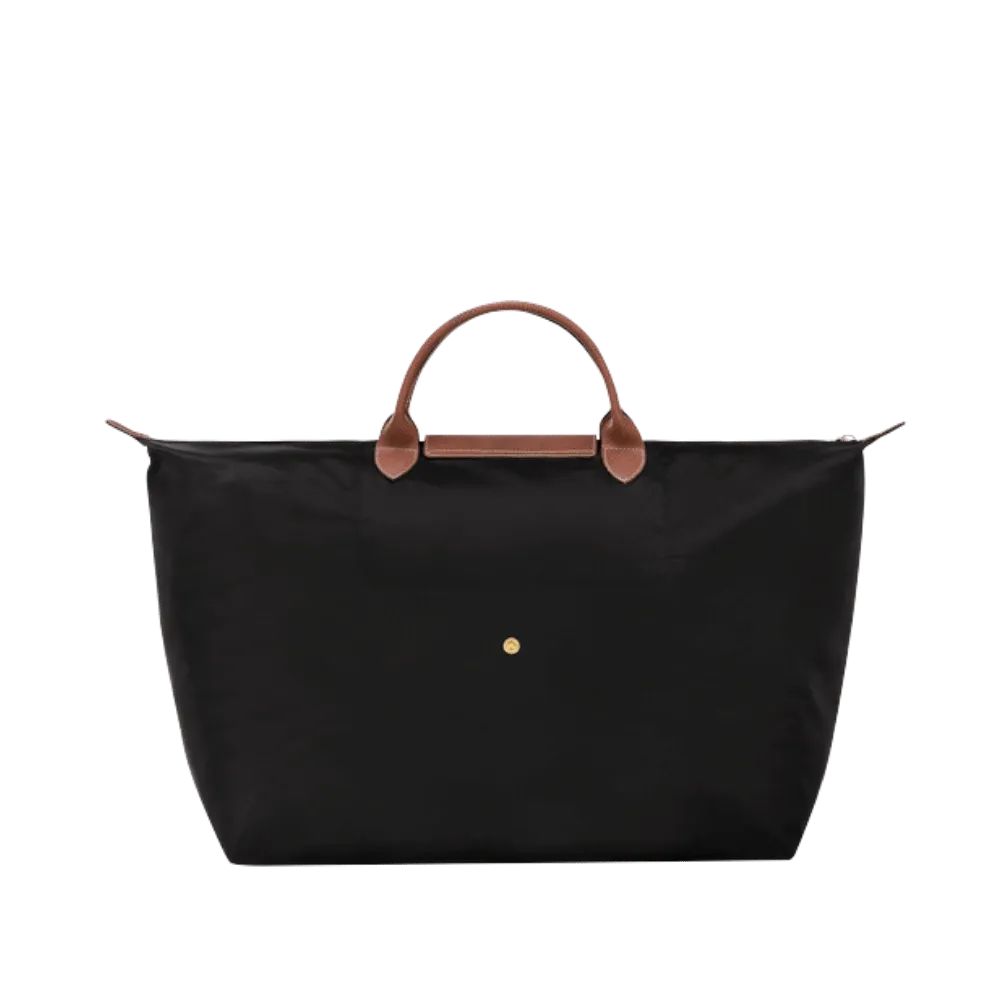 Longchamp Le Pliage Original M Handbag Black - Recycled Canvas