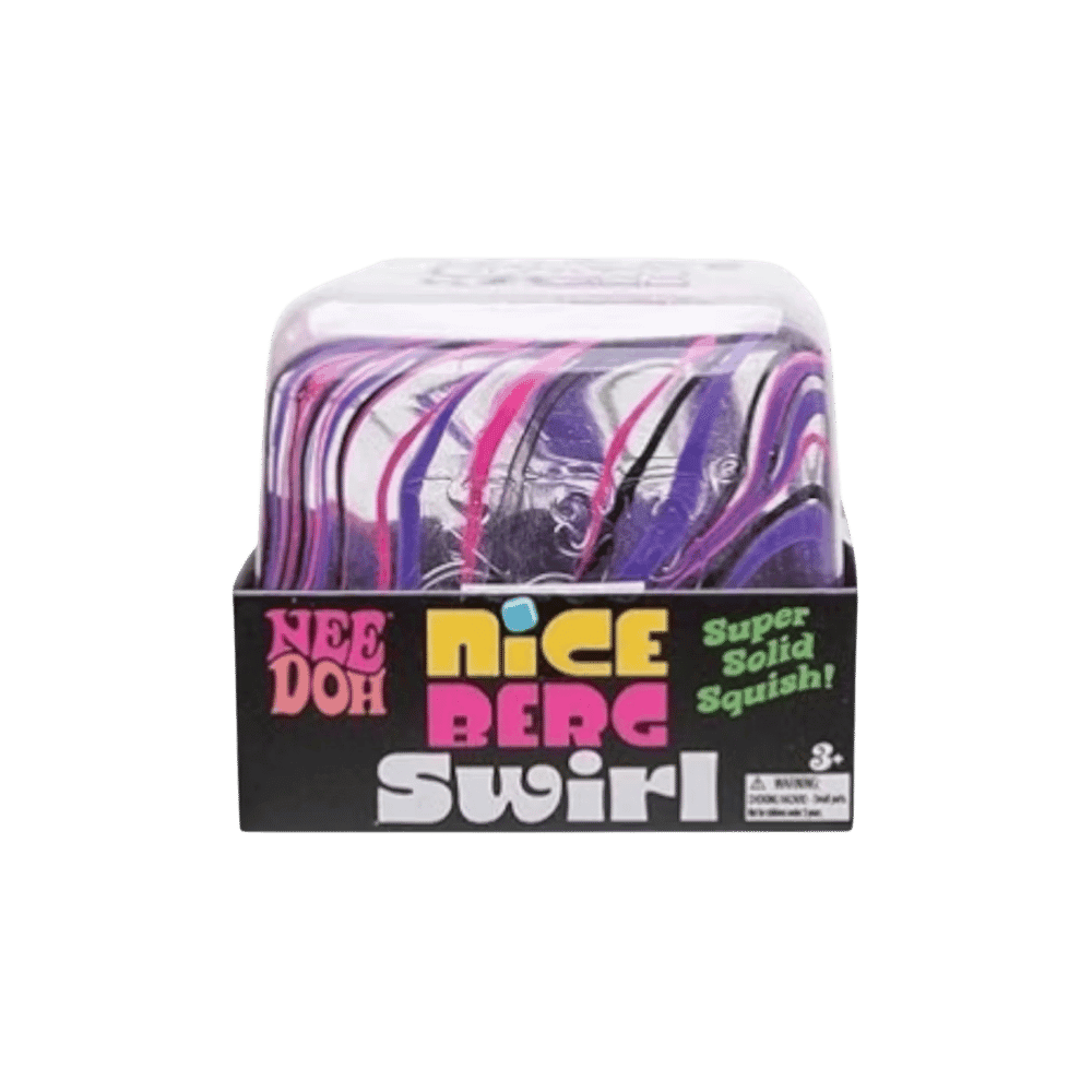 NeeDoh Jumbo Swirl Nice Berg Squishy Fidget Toy Purple