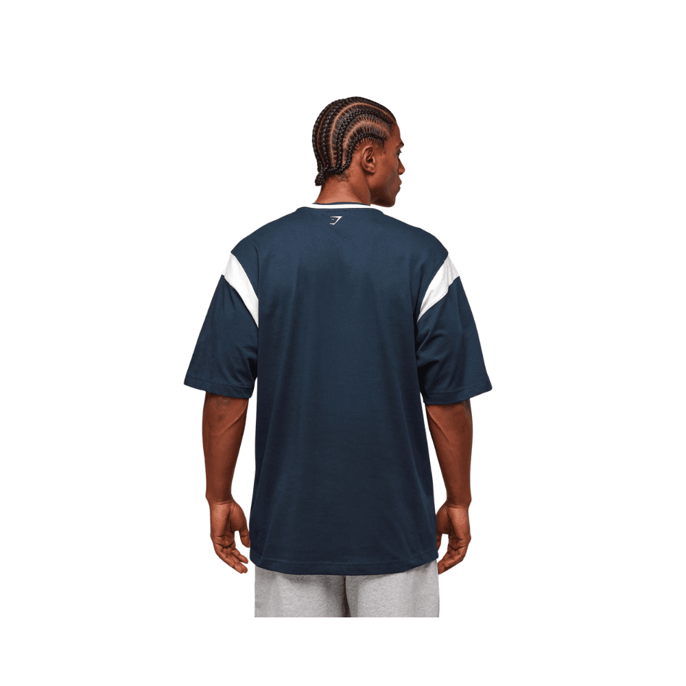 GymShark GSLC Oversized T-Shirt Navy Hype Fly India