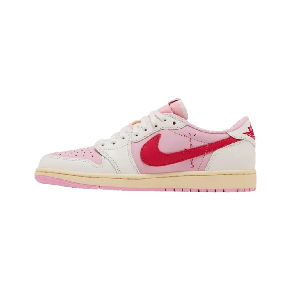 Travis Scott x Air Jordan 1 Retro Low OG 'Sail Tropical Pink