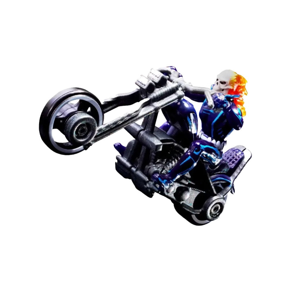 Hot Wheels Marvel Ghost Rider Motorcycle & Figure Collectible 2022 Sdcc Exclusive