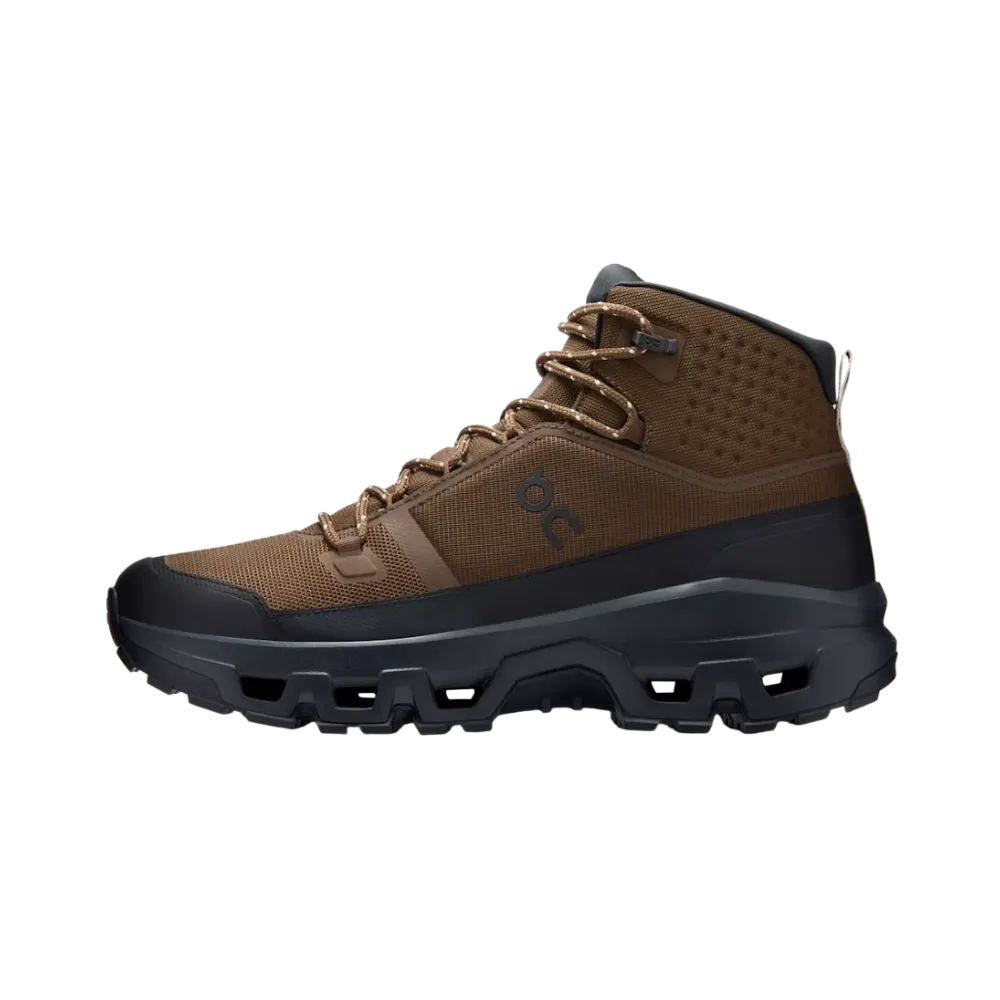 On Running Cloudrock Mid Waterproof Earth | Black