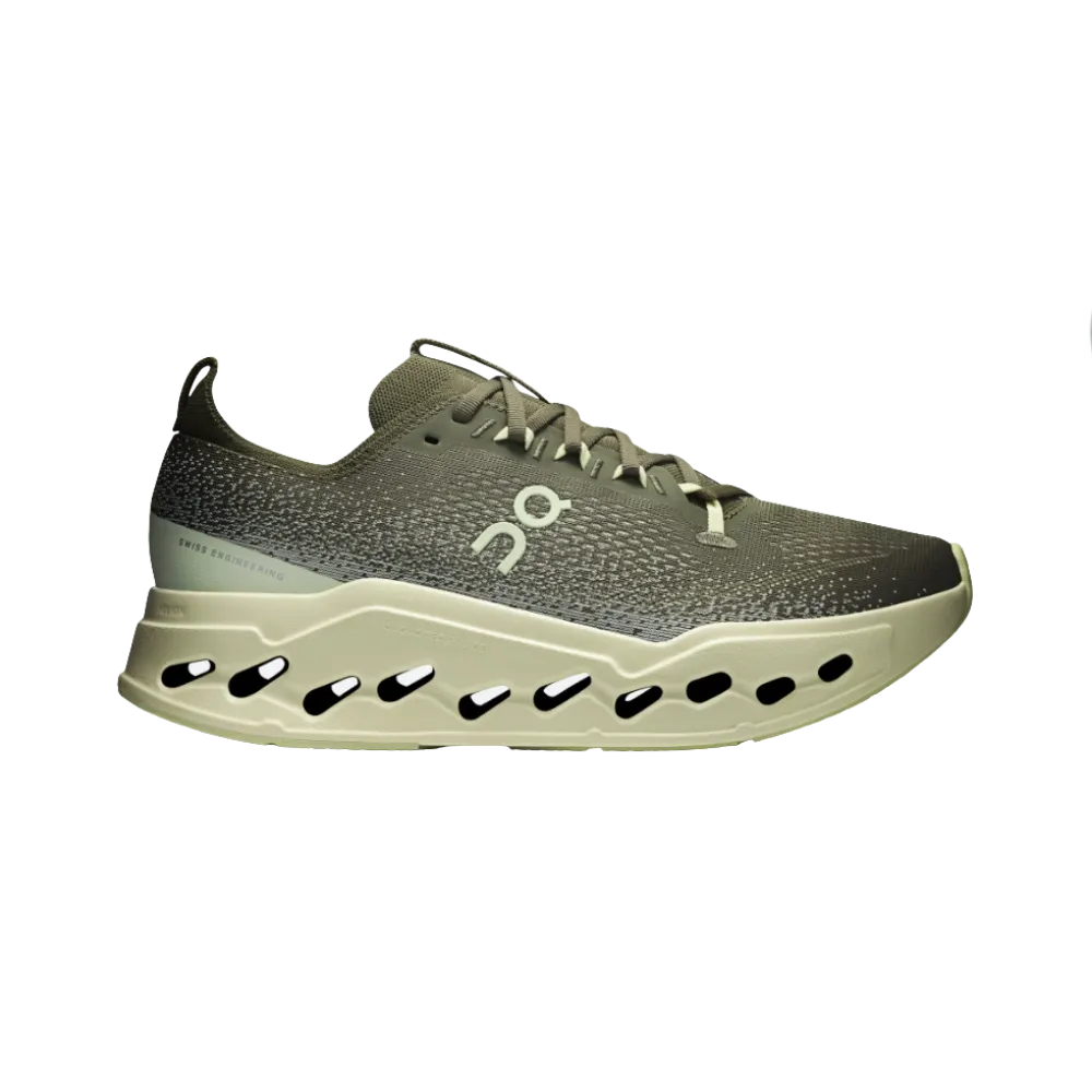 On Running Cloudsurfer Max Wide Olive Seedling