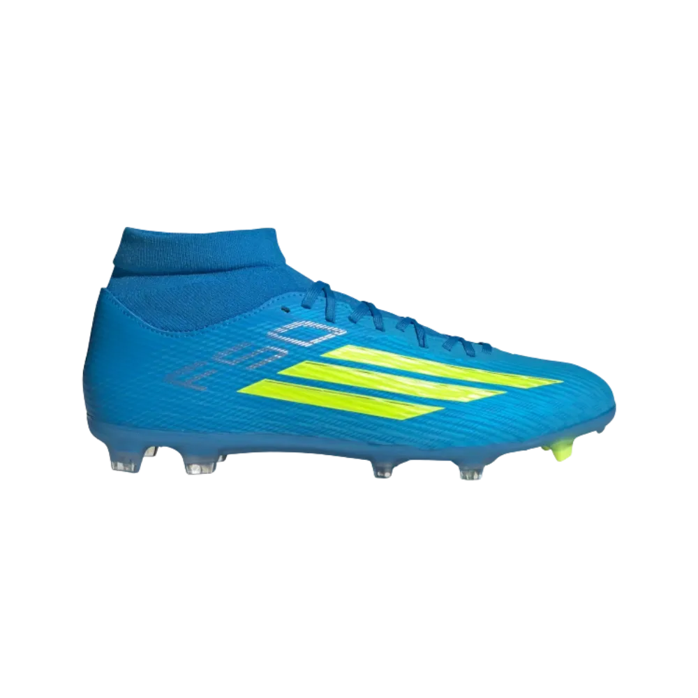 Adidas F50 League Mid Cut Firm Multi Ground Soccer Cleats Lucid Aquamarine