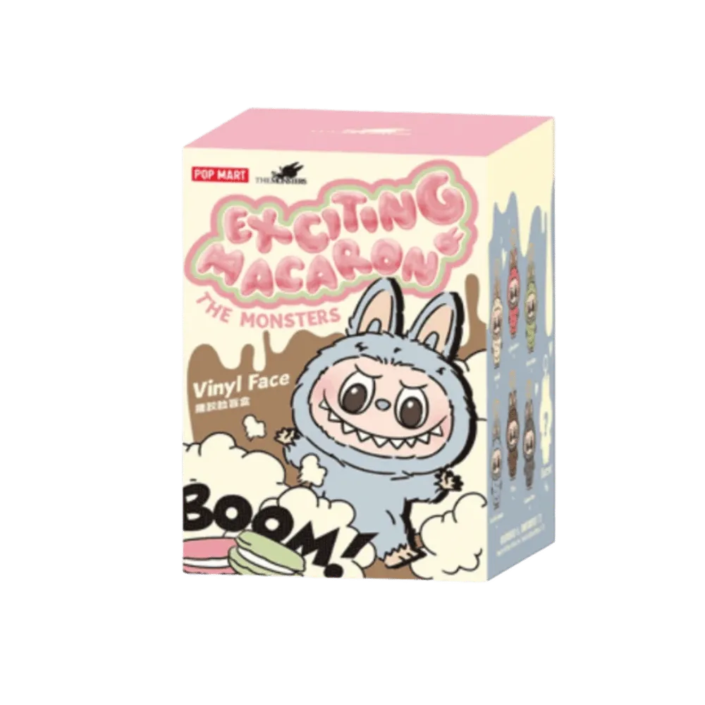 POPMART LABUBU Macaron 2ボックス Pop Mart Labubu The Monsters Tasty Macarons Vinyl Face Sealed Case