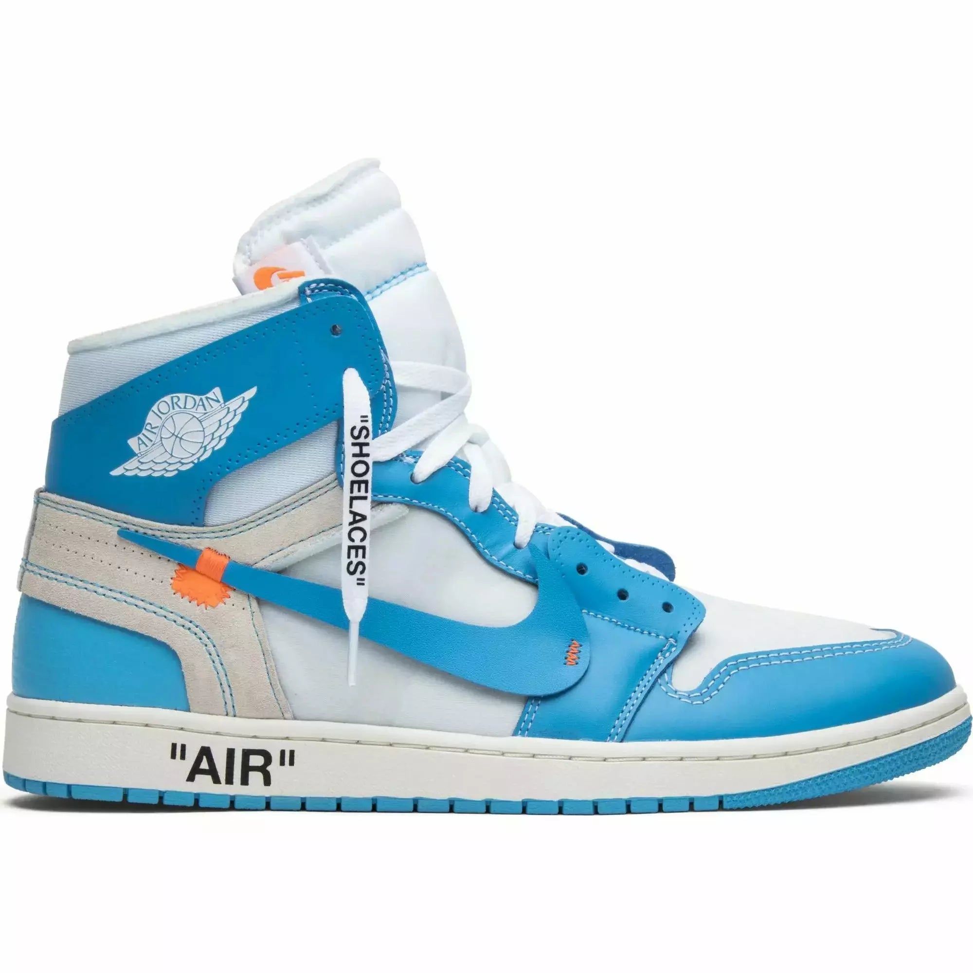 Off-White × Nike Air Jordan 1 High UNC Buy Off White X Air Jordan 1 Retro High Og Unc now | Hype Fly India