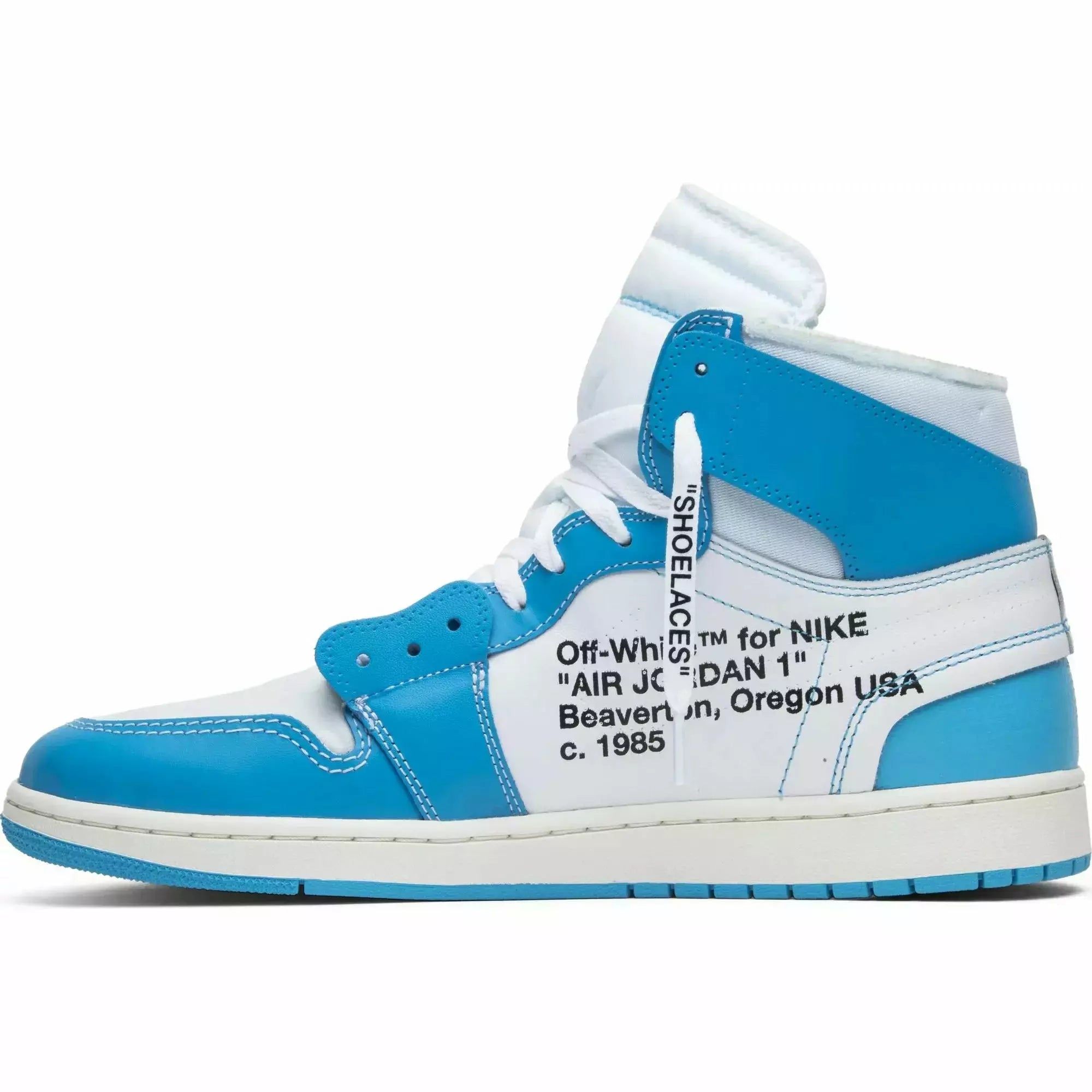 Off-White × AJ1 High UNC aq0818-148 Air Jordan 1 Retro High UNC x Off-White | AQ0818-148 | Laced