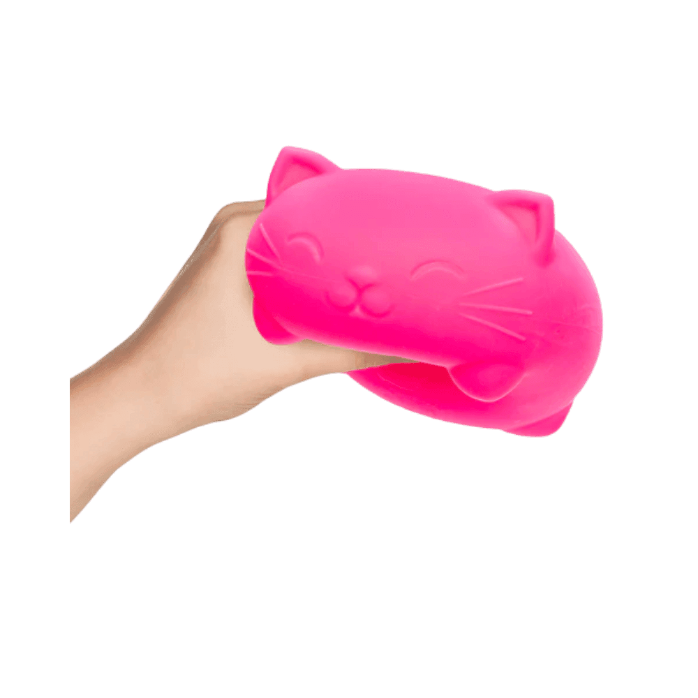 NeeDoh Super Cool Cat Squishy Fidget Toy Pink