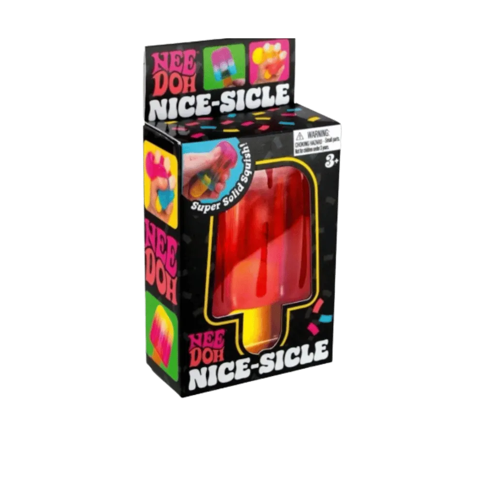 NeeDoh Nice-sicle Popsicle Squishy Fidget Toy Red