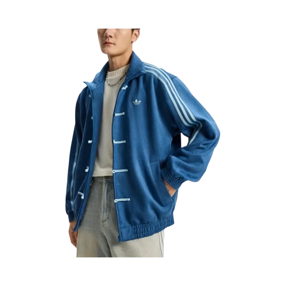 Adidas Originals Ctt Chinese Track Top Casual Jacket Light Grey Blue