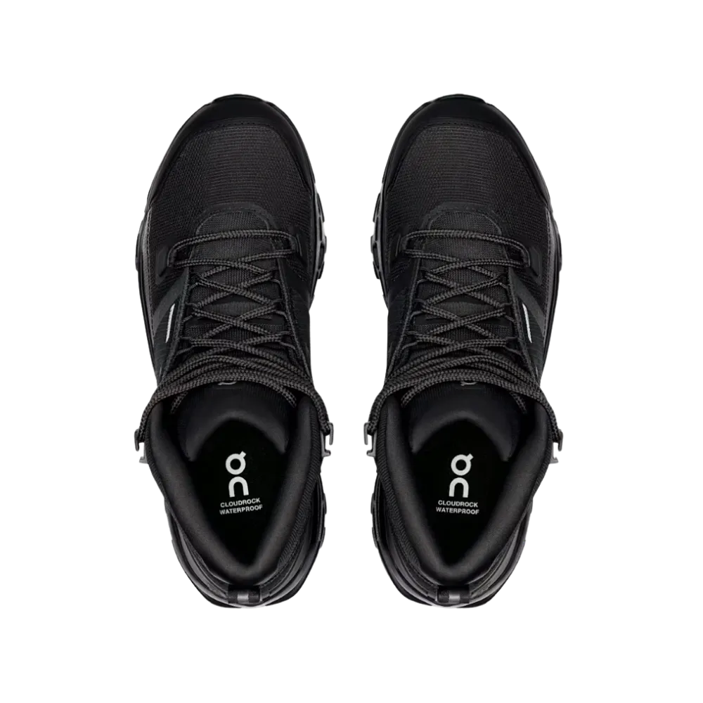 On Running Cloudrock Mid Waterproof Black | Black