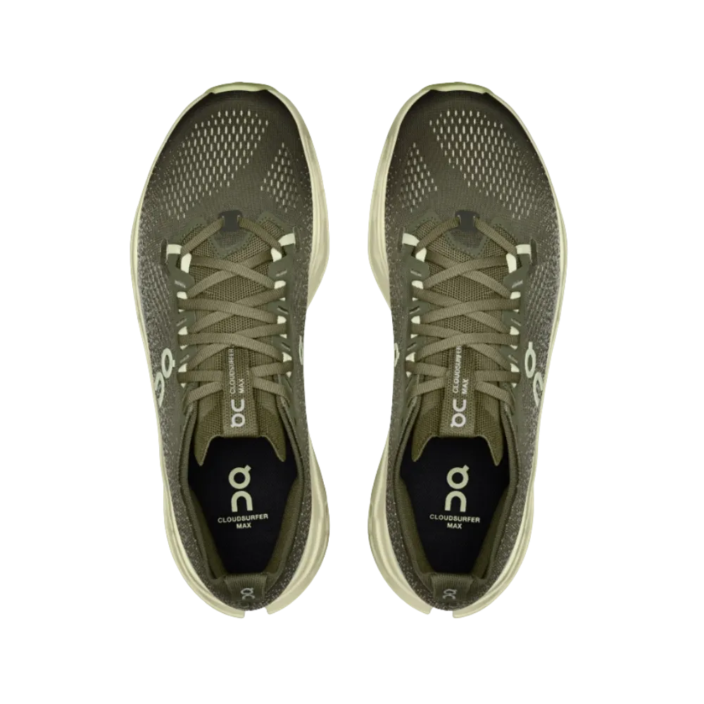 On Running Cloudsurfer Max Wide Olive Seedling