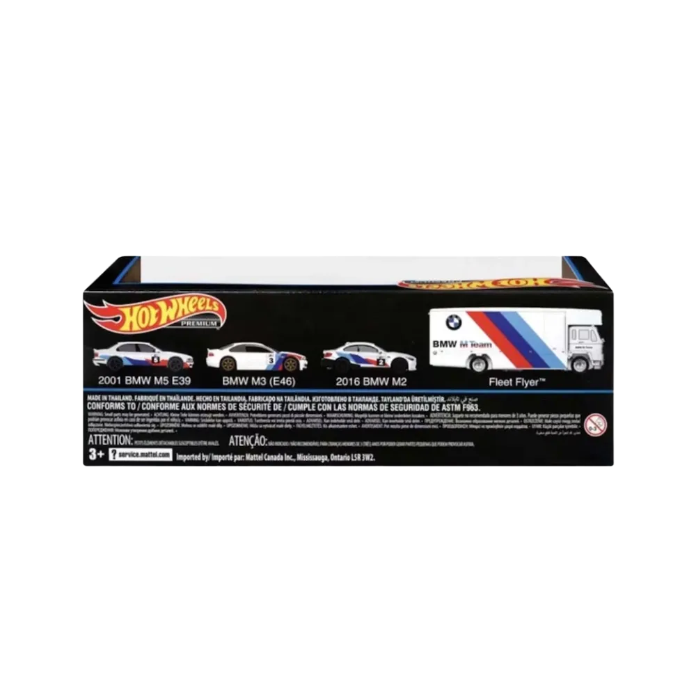 Hot Wheels Premium Bmw Display Diecast Collection 4-Pack 1:64