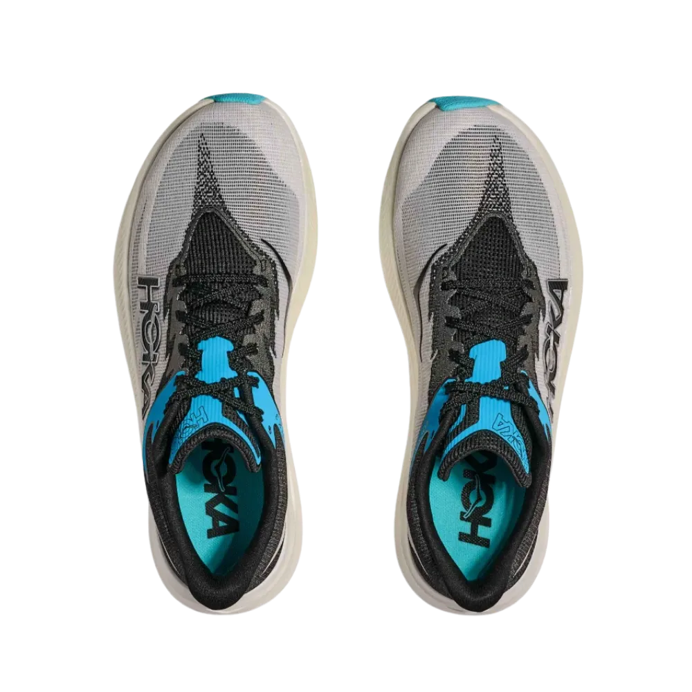 Hoka Rocket X 3 White/Black | Hype Fly India