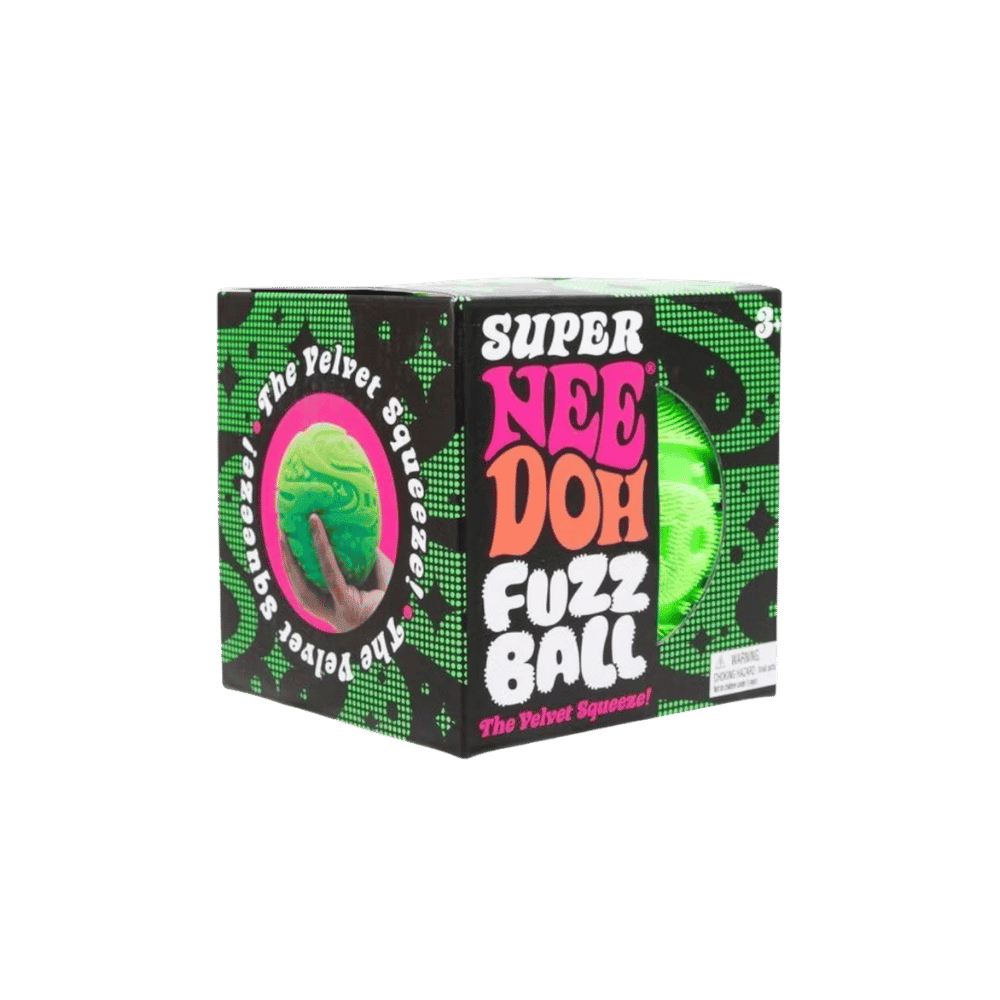 NeeDoh Super Fuzzball Squishy Fidget Toy Green