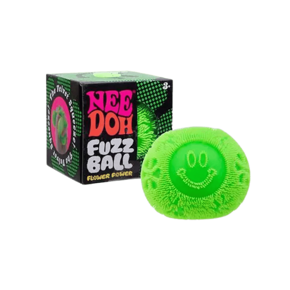 NeeDoh Super Fuzzball Squishy Fidget Toy Green
