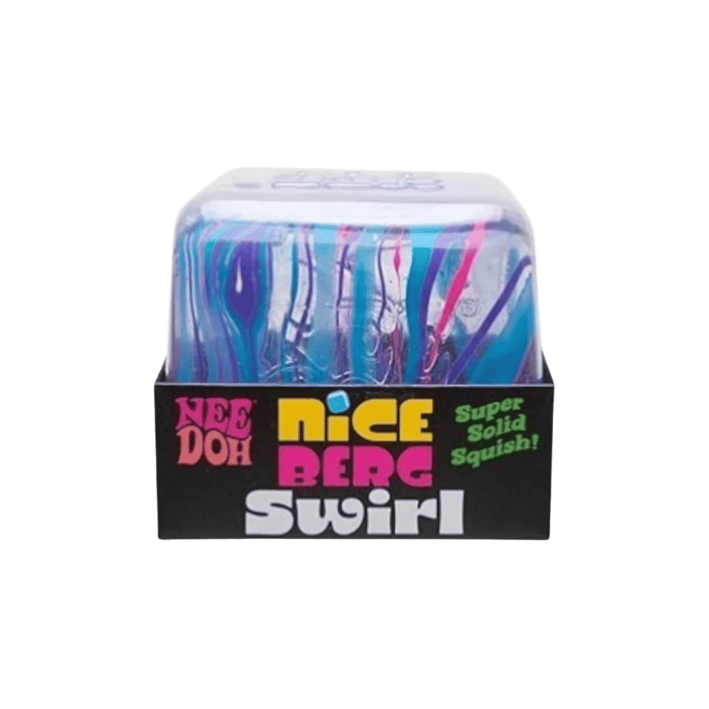 NeeDoh Jumbo Swirl Nice Berg Squishy Fidget Toy Blue