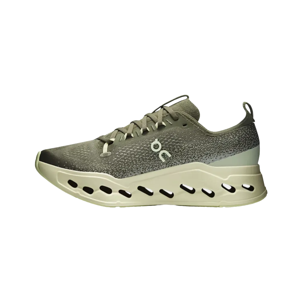 On Running Cloudsurfer Max Wide Olive Seedling