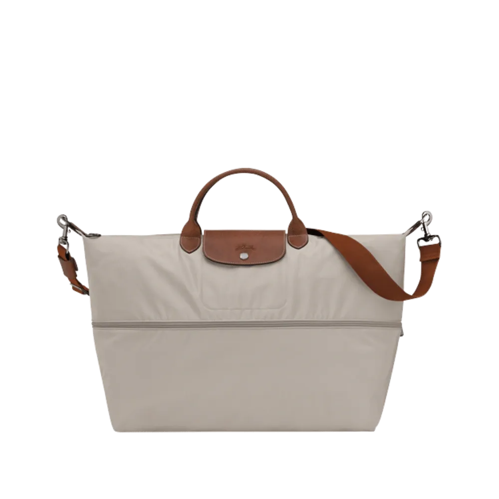 Longchamp Le Pliage Original Travel Bag Expandable Pebble - Recycled Canvas