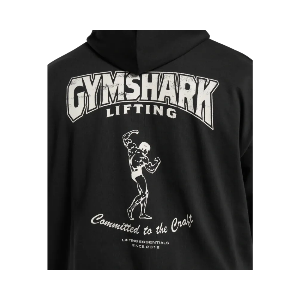 Buy Gymshark Committed to the Craft Hoodie Oversized Fit Black - Main Image