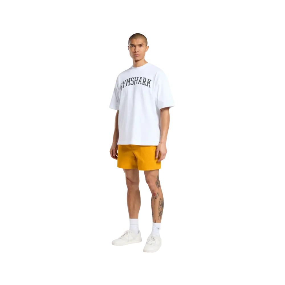 Gymshark Rest Day Woven Shorts Regular Fit Burnt Yellow