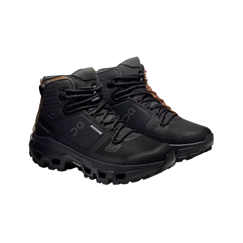 On Running Cloudrock Mid Waterproof Black | Black