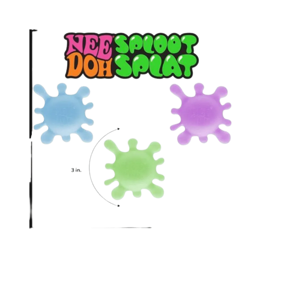 NeeDoh SplootSplat Squishy Fidget Toy Purple