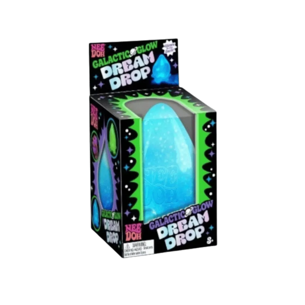 NeeDoh Galactic Glow Dream Drop Squishy Fidget Toy Galacti-Blue