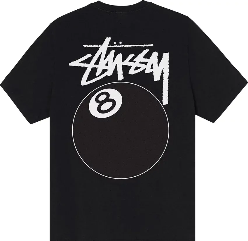 Buy Stussy 8 Ball Pigment Dyed Tee Black now | Hype Fly India