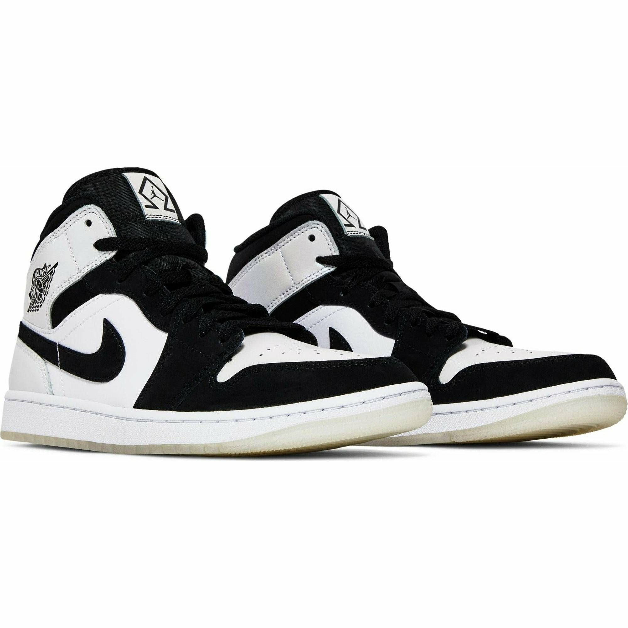 Buy Air Jordan 1 Mid Se Black And White Diamond now | Hype