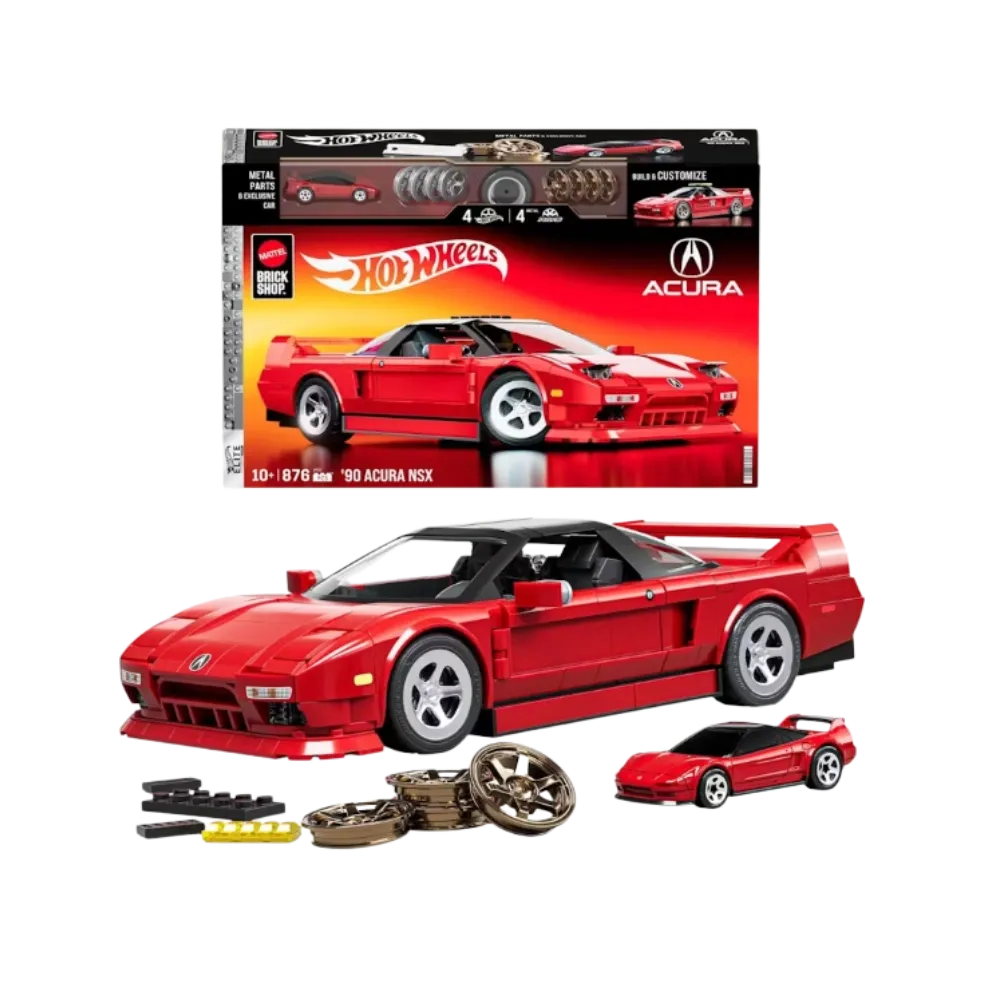 Hot Wheels Brick Shop ’90 Acura Nsx Building Set
